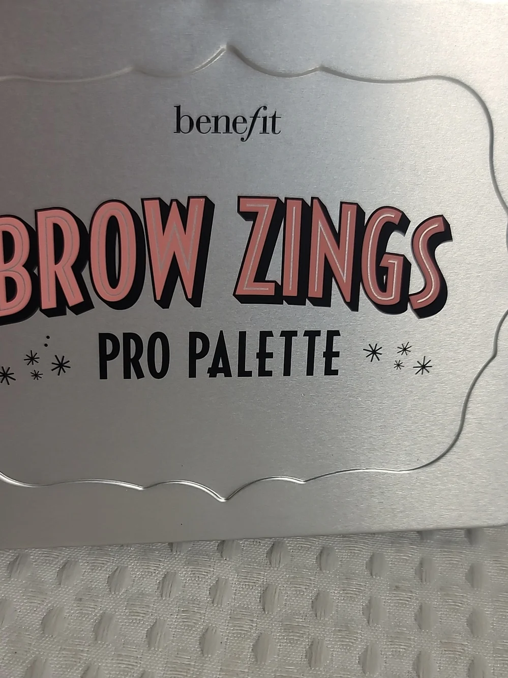 Benefit Brow Zings Pro Palette — Silver Tin with Pink Accents - Picture 1 of 6